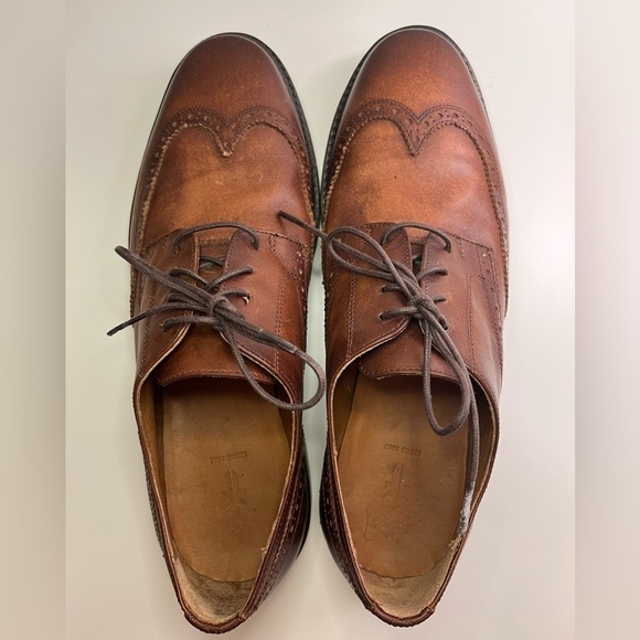 Frye Paul Bal Men\'s Size 10.5 D Shoes Brown Leather Cognac Lace Up Wingtip Derby main image 6